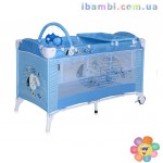 Манеж кровать ARENA 2 layers plus BLUE DOGGIE